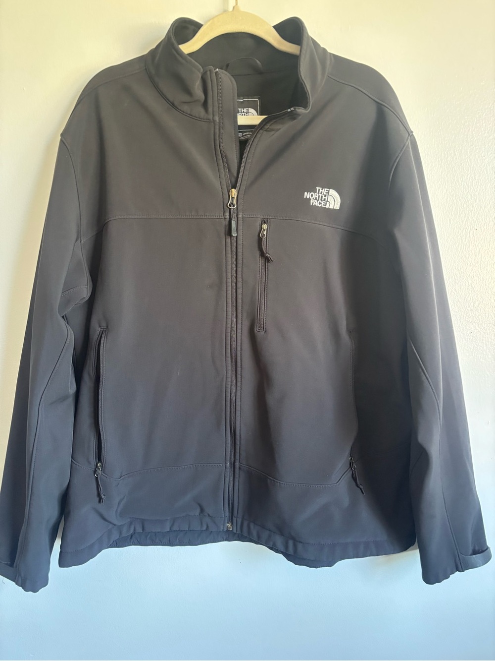 The North Face Men's Soft Shell Jacket - Black Windwall size XL